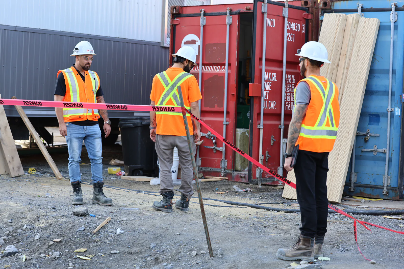 Inspection SST sur un chantier de construction